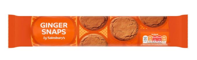 Sainsburys Ginger Snaps 18 x 300