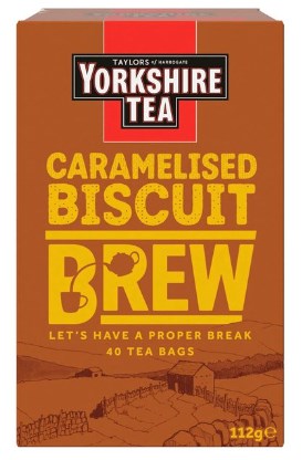 Taylors Yorkshire Tea Caramelized Biscuit Brew 4 x 112g (40bags)